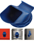 Heavy Duty Plastic Grain Storage Bin With Large Outlet For Easy Access Stable Durable Farm Storage Container For Barn Use Barn Ready Design Ideal For Rice Corn Feed And Quick Access To Stored Grains, blue plastic, 121x121x90 mm