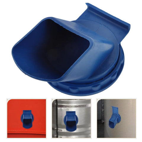 Heavy Duty Plastic Grain Storage Bin With Large Outlet For Easy Access Stable Durable Farm Storage Container For Barn Use Barn Ready Design Ideal For Rice Corn Feed And Quick Access To Stored Grains, blue plastic, 121x121x90 mm
