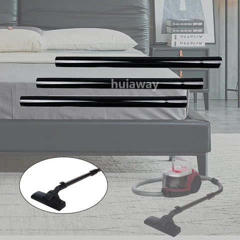 Three Piece Vacuum Extension Wand Set 1.25 Inch Inner Diameter 32mm Plastic Tubes shown with residential vacuum cleaner use