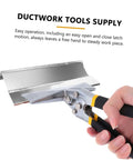 Heavy Duty Hand Seamer Tool For Ductwork Bending And Steel Plate Folding Ideal For Electricians And Hvac Pros Grippy Ergonomic Handle For Comfy Use