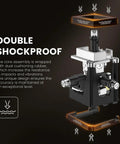Double shockproof feature of Outdoor Laser Level With Receiver Worksite Ready Pro Grade Daylight Visible Green Beam 360 Self Leveling