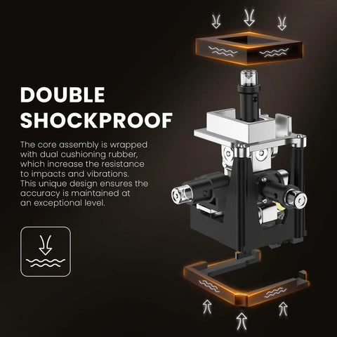 Double shockproof feature of Outdoor Laser Level With Receiver Worksite Ready Pro Grade Daylight Visible Green Beam 360 Self Leveling