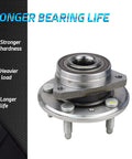 Plug-And-Play Front Wheel Hub Bearing Assembly Pair For 2010-2016 Chevy Equinox, 2010-2016 GMC Terrain, And 2014-2016 Cadillac CTS AWD