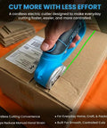 Bozuki Cordless Electric Scissors Rechargeable 4V Box Cutter For Cardboard And Fabric Rotary Shears cutting through cardboard.