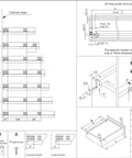 Diagram of Heavy Duty 350mm Soft Close Drawer Slides With Roller Bearings For Quiet Hidden Installations Under Desk And Shelves