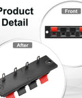 Four Way Spring Terminal Clip Push Release Connector Plate For Speaker Jacks And Diy Audio Upgrades Terminal Strip Block