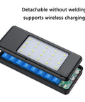 Heavy Duty 8 Bay 18650 Battery Charger Case With Live Digital Display And Usb Pd Fast Charging showing the internal setup with detachable design.