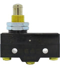 Side view of TM-1307 Parallel Roller Plunger Actuator Momentary Limit Switch 1 Pack Pro Grade Industrial Switch for automation.