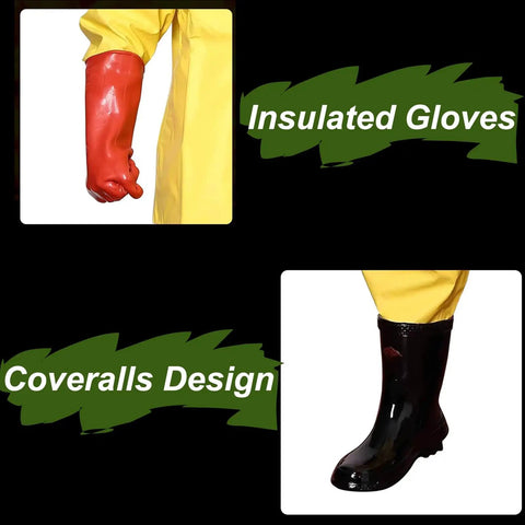 High Voltage Insulation Suit 1kV To 35kV, 2 Pack Electrical Insulation Clothing Set, Insulated gloves and boots for electricians