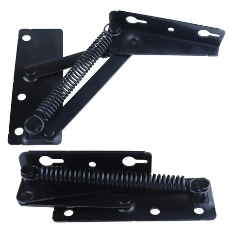 Heavy Duty Steel Spring Hinge 2 Pcs 80 Degree Lift Top For Cabinet Doors Sofa Beds And Furniture Lids Built To Last