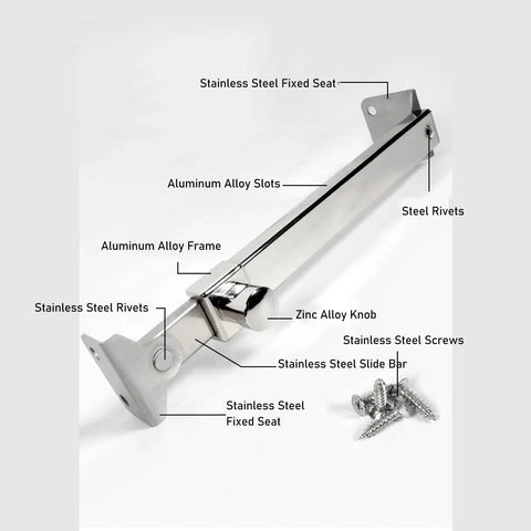 Manual Window Opener Rod Kit Aluminum Stay Rods For Greenhouse Roof Vent And Skylight, Easy Install Window Stays For Wooden Windows, Durable Aluminum Alloy, Prevents Shaking, Gardener Friendly