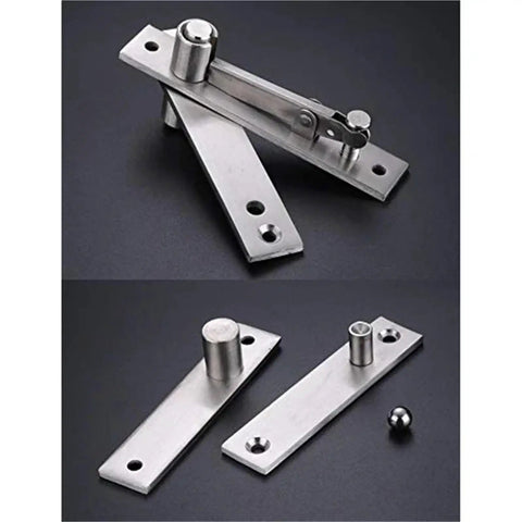 Sleek Hidden Pivot Hinge For Wooden Doors Rotating Multi Angle Pivot Shaft With Concealed Hardware Stainless Steel Build