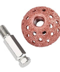 Get This 38mm Tire Repair Grinding Head With Coarse Grit Buffing Wheel And Linking Rod for tread prep and finish work.