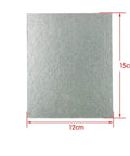 Set Of 5 Microwave Mica Sheets Thickened Heat Insulation Board 12 X 15 Cm in package with dimensions shown
