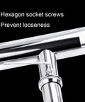 Heavy Duty Stainless Steel Gate Hardware Round Tube Door Handle for Glass and Wood Doors with hexagon socket screws.