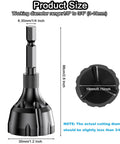 YUEARN deburring external chamfer tool with tungsten carbide blade, 1/4 hex shank for copper, steel, aluminum (1/8–3/4)