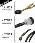 Rear And Front Hydraulic Brake Assembly Caliper Master Cylinder Kit With Disc Rotor And Brake Pad For Go Kart Golf Cart And ATV Replacement Beefed Up Stopping Power For 50cc To 200cc Engines product details featuring professional parts, reliable material, and easy installation steps.
