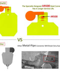 Comparison of AR500 Steel Hostage Target 7 x 12 Inch Three Eighths Inch Armor Reactive Target with neon color