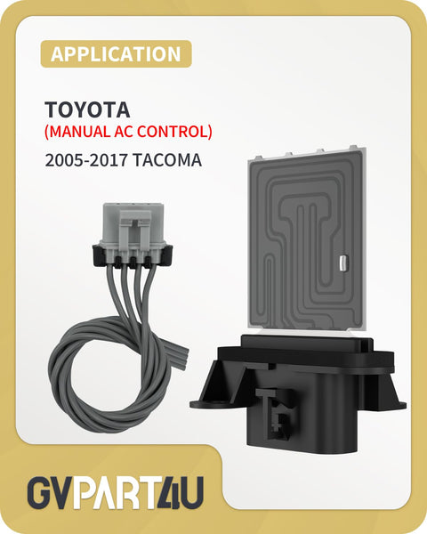 Toyota Tacoma Blower Motor Resistor 973-582 Replacement For Manual AC Control, Fits 2005 Through 2017 Tacoma Models