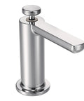 Modern Deck Mounted Kitchen Soap Dispenser S3947C with Above The Sink Refillable Bottle in Dope Chrome Finish