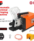 High Performance Hydraulic Crimping Tool With 15 Interchangeable Dies, compact pneumatic machine for 0.25-10mm2 wires.