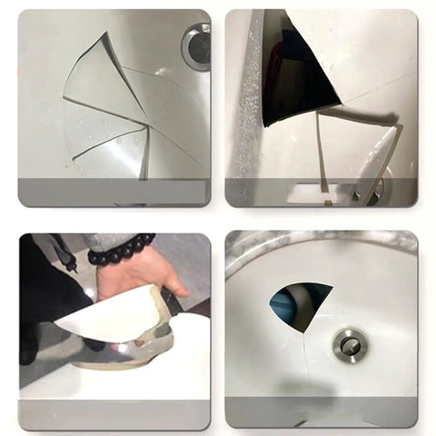 Cracked porcelain and tile basin repaired using Ceramic Super Glue For Porcelain And Tile Repair Waterproof Instant Bond Adhesive Quick Drying Glue For Basins Dishes Mugs And Countertops Beast Bond That Prevents Cracks And Holds Strong