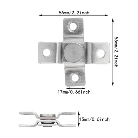 360 Degree Rotating Stainless Steel Concealing Hinges for Door Pivot Easy Install Rust Resistant and Corrosion Proof