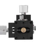 Pro Grade Manual XY Sliding Stage With Dovetail Guide And Lead Screw Fine Tune For Precise Lab And Optical Alignment, top view