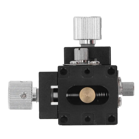 Pro Grade Manual XY Sliding Stage With Dovetail Guide And Lead Screw Fine Tune For Precise Lab And Optical Alignment, top view