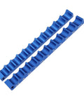 Must-Have Bicycle Fork Hub Clamp With CNC Milled Aluminum Alloy Axle Spindle Vise Insert For Precise Bike Repair, Maintenance, And Wheel Adjustments In Your Home Workshop Or Local Bike Park - Blue tool for measuring.