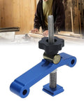 Super Cool Anu Limen T Track Clamp In Vivid Blue for Rocksolid Hold Downs, showcasing adjustable height and threaded screw design.