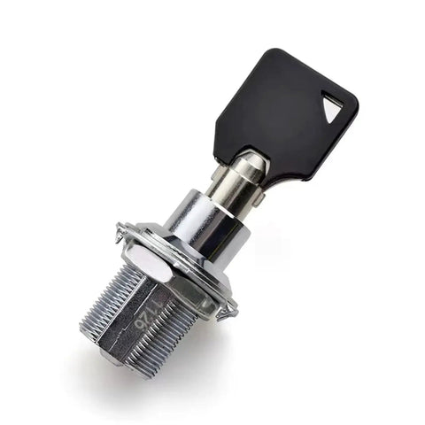 Beefy Zinc Alloy Cam Lock For Locker And Cabinet, Cylindrical Keyed Lock With 23mm Bore, Easy Install, Single Pack Keyed Security Lock