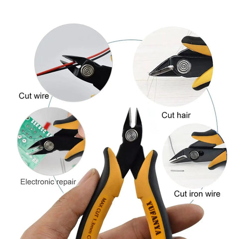 5 Pack Flush Cutters For Wire And Cable Cutting With Soft Grip Anti Slip Handles Ultra Sharp Heat Treated Carbon Steel
