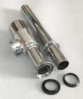 Chrome Round Bottle Trap Drain Kit For One And One Quarter Inch Waste Pipe Basin Bottle Trap with smooth finish and connectors