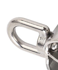Beefy Heavy Duty Two Pack Double D Handles For Pulleys, 360 Degree Swivel Block, U Shaped Pulley Gear, 150Kg Bearing Capacity, 330.69Lb Rating, Great For Boat Lifts, Tackle Systems, And Pulley Assemblies close-up of stainless steel swivel pulley handle