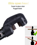 Heavy Duty Hydraulic Rebar Cutter Tool For Concrete Construction Sites showing side-open head for easy rebar placement.