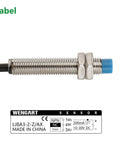 Inductive Proximity Sensor Switch M8 For 3D Printer And CNC, NPN NC, DC 10 To 30V, 2mm Detection, product view with label