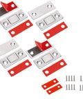 Ultra Thin Magnetic Cabinet Catch With 10 Lbs Hold Strength Adhesive Or Screw Mount 4 Pack Low Profile 3.65mm components