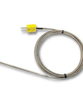 K Type Thermocouple Metal Probe For Furnace, Rustproof Stainless Steel 3mm Diameter, 3.9 Inch Probe With 80 Inch Glass Fiber Wrapped Wire
