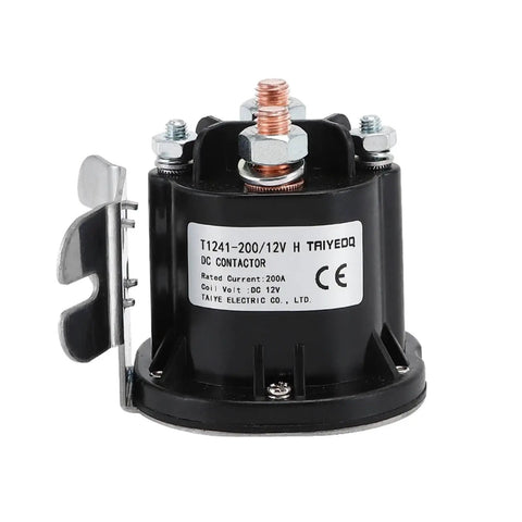 Heavy Duty Electric Stacker Forklift Tail Plate Switch Relay And Control Board For Oil Pump With 24V Power Input, durable black DC contactor.
