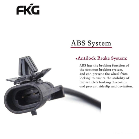 ABS System connector for Front Wheel Bearing Hub Assembly For 2004-2012 Chevy Malibu ABS, 2005-2010 Pontiac G6 ABS, 2007-2009 Saturn Aura ABS