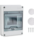 5 Way Circuit Breaker Box IP65 Weatherproof Distribution Enclosure With Din Rail ABS Plastic Cover for wall mount