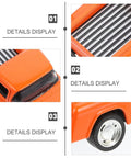 Totally Realistic Small Pickup Truck Model Miniature Figurine For Home Decor And Tabletop Display showcasing details of orange truck.