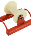 Heavy Duty Nylon Cable Puller Sheave Built Like A Rock For Smooth Wire Feeding And Large Scale Industrial Job Sites With Zero Friction Glide System with white nylon wheel.