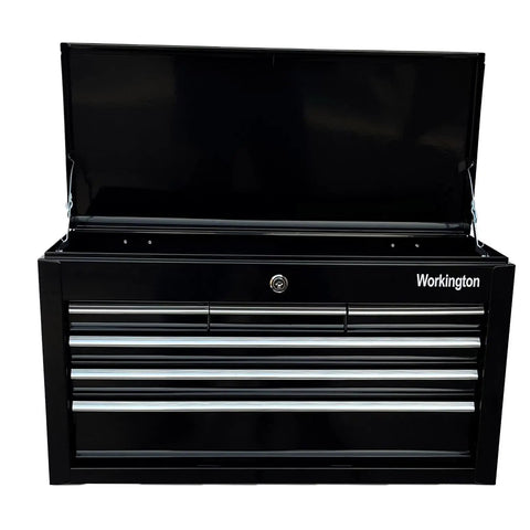Portable Metal Tool Chest With 6 Drawers 24 Inch Cabinet Ball Bearing Drawer Slides Lockable Steel Tool Storage Box Organizer Heavy Duty