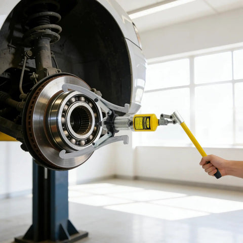 Premium 20 Ton Hydraulic Bearing Puller Kit With 2 3 Jaws Tough Steel Anti Rust Yellow Paint For Mechanics Who Need Raw Power To Extract Stubborn Bearings Smoothly Resists Wear Ensuring Reliable Performance For Daily Garage Grind on wheel bearing