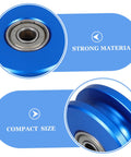 Heavy Duty Fitness Pulley Wheel With Aluminum Alloy U Groove And Dual Bearings, Silent Roller For Cable Pulley Systems, Gym Equipment Accessory For Home Gyms And Commercial Setups, Smooth, Durable, And Low Noise Performance, compact blue wheel