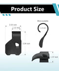 Upgrade Your Ride With This Universal Motorcycle Cruise Control Throttle Assist Rest Handlebar Mount Crafted From Heavy Duty Nylon For Stress Free Cruising On Street Off Road Ebikes Today, showcasing product size details.