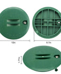 Two Pack 10 Inch Round Valve Box Cover Lids For Outdoor Sprinkler System Irrigation Control Water Line, polypropylene lids