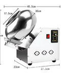 Heavy Hitter All In One Candy And Chocolate Coating Machine With Smooth Sugar Polishing And No Sweat Rapid Drying, stainless steel construction.